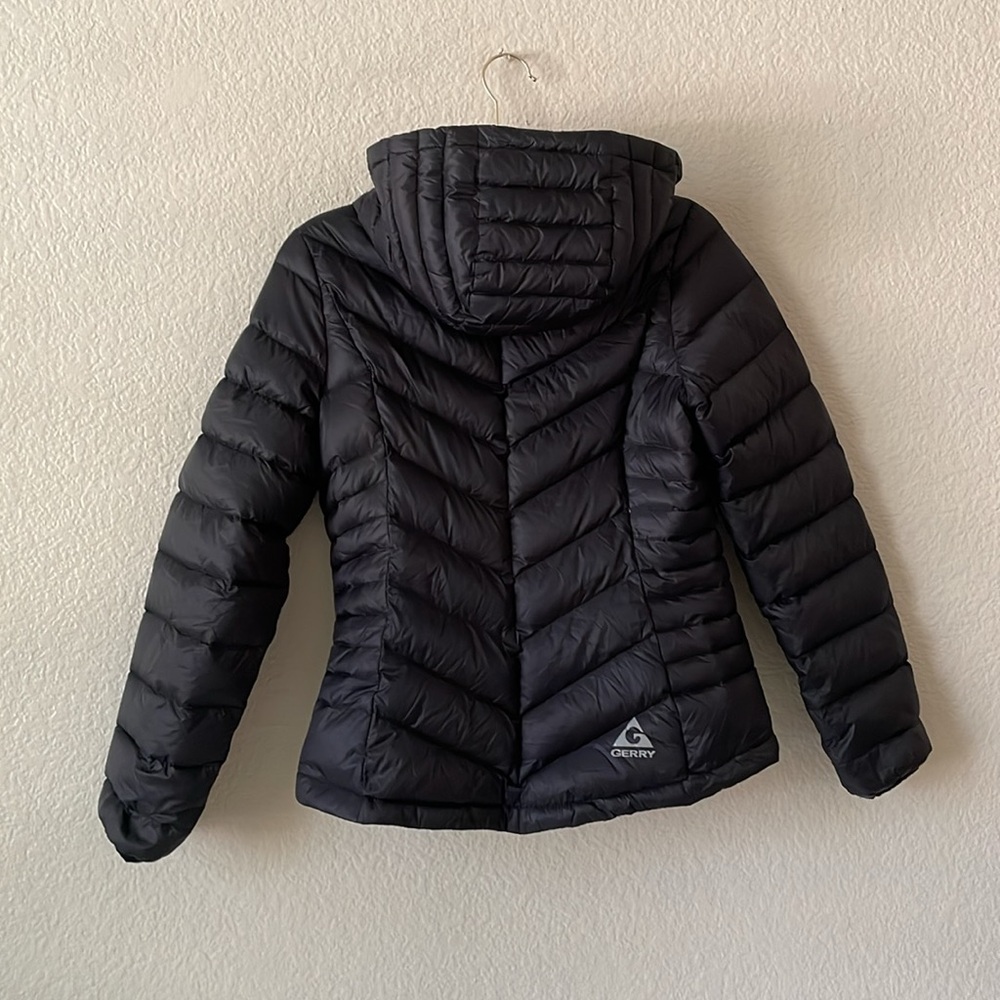 Gerry Lightweight Puffer Jacket Fitted Zip Up Hoodie Indie Retro - Picture 3 of 16
